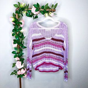 3/$30 UO Sasha Striped Cropped Sweater